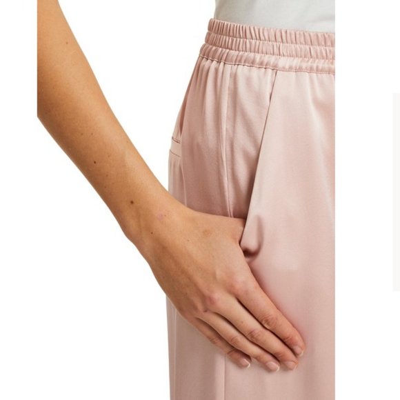 Anine Bing Romy silk wide-leg trousers pants - dusty pink - Picture 5 of 6